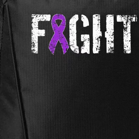 Fight Pancreatic Cancer Military Style Awareness Ribbon City Backpack