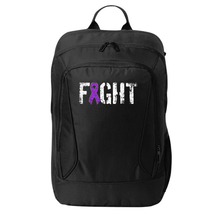 Fight Pancreatic Cancer Military Style Awareness Ribbon City Backpack