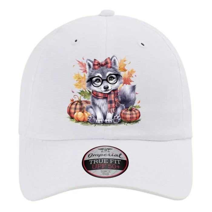 Fall Pumpkin Cute Wolf Fall Autumn Thanksgiving The Original Performance Cap