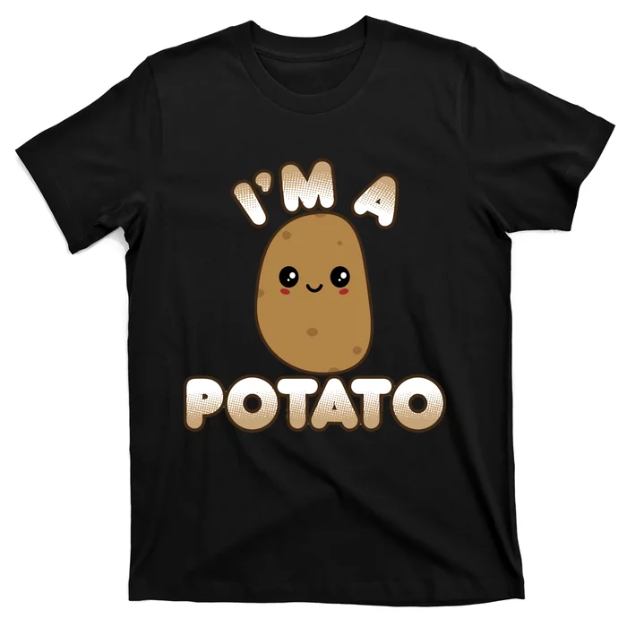 Funny Potato Costume Cute Kawaii Style Smiling IM A Potato Gift T-Shirt