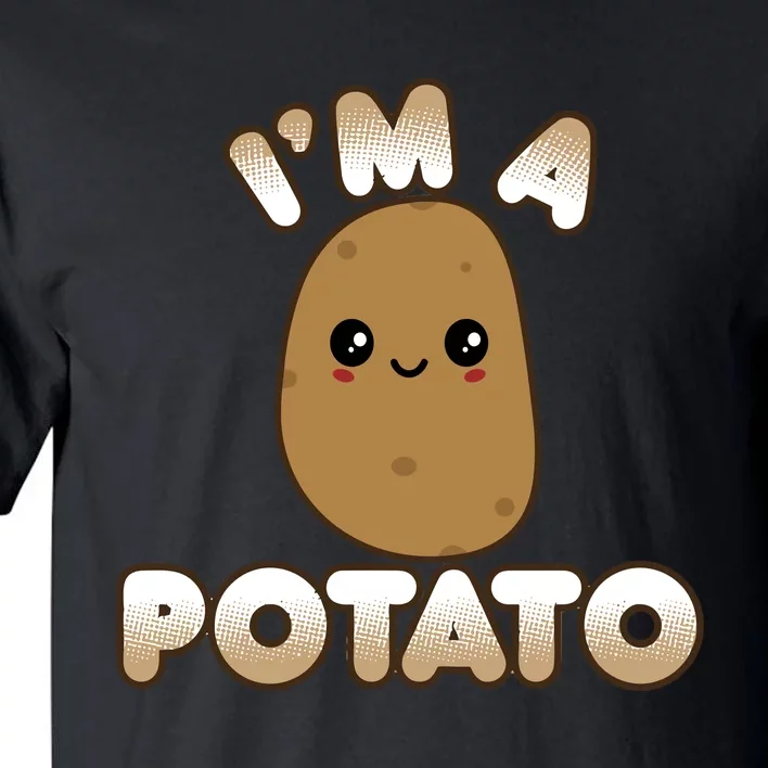 Funny Potato Costume Cute Kawaii Style Smiling IM A Potato Gift Tall T-Shirt