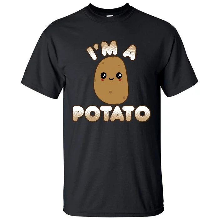 Funny Potato Costume Cute Kawaii Style Smiling IM A Potato Gift Tall T-Shirt