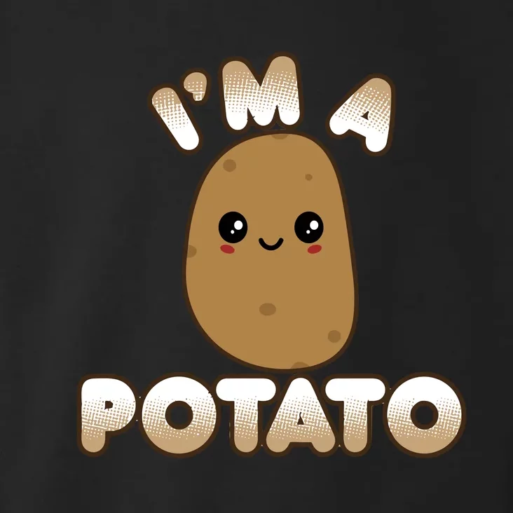 Funny Potato Costume Cute Kawaii Style Smiling IM A Potato Gift Toddler Hoodie