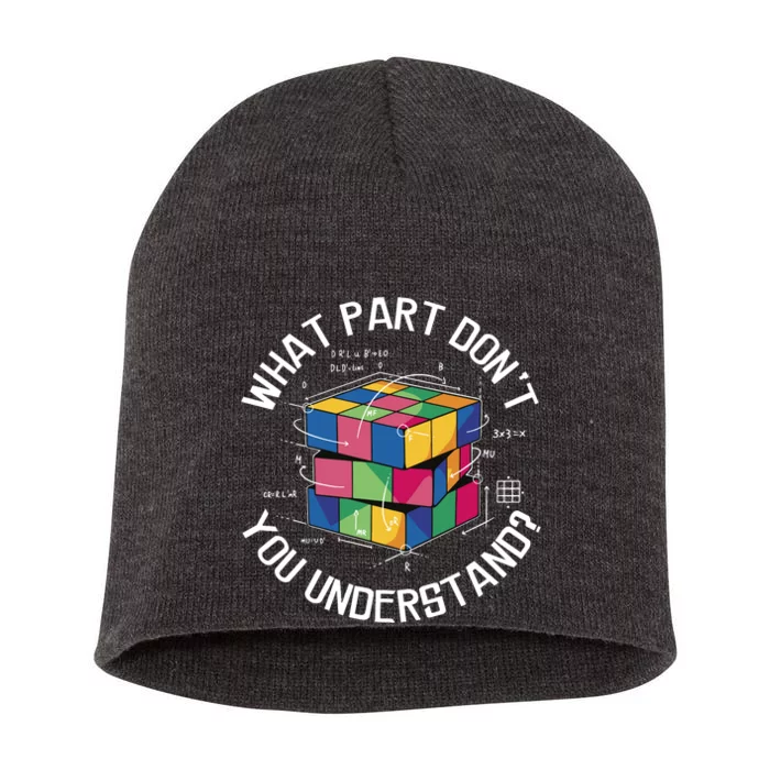 Funny Puzzle Cube Short Acrylic Beanie