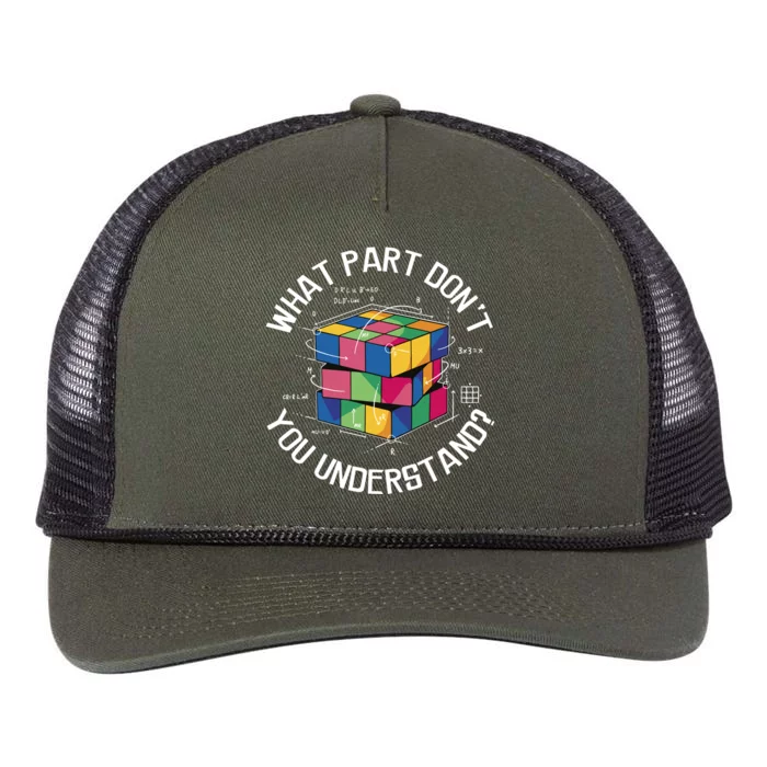 Funny Puzzle Cube Retro Rope Trucker Hat Cap