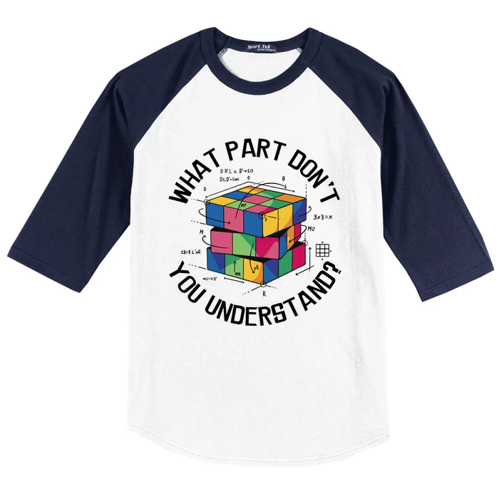 Funny Puzzle Cube Baseball Sleeve Shirt