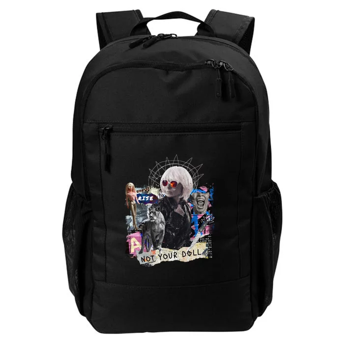 Feminist Punk Collage Not Your Doll Daily Commute Backpack