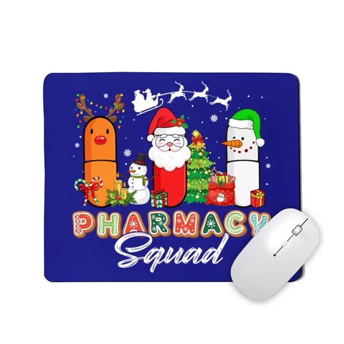 Funny Pills Christmas Lights Pharmacy Crew Reindeer Santa Cute Gift Mousepad