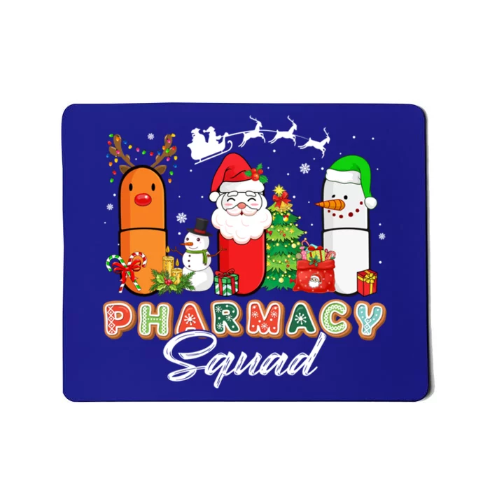 Funny Pills Christmas Lights Pharmacy Crew Reindeer Santa Cute Gift Mousepad