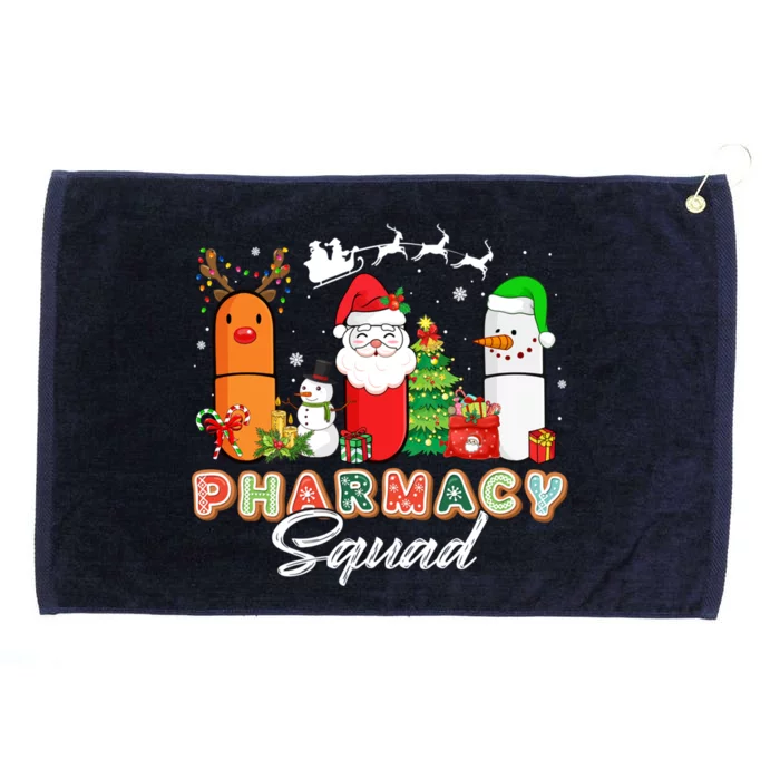 Funny Pills Christmas Lights Pharmacy Crew Reindeer Santa Cute Gift Grommeted Golf Towel