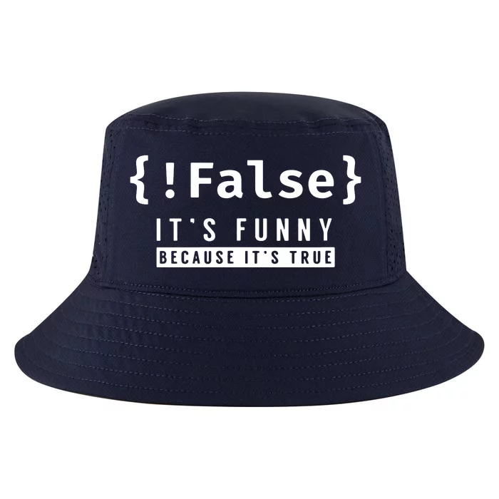 False Programmer Coding Code Coder Software Cool Comfort Performance Bucket Hat