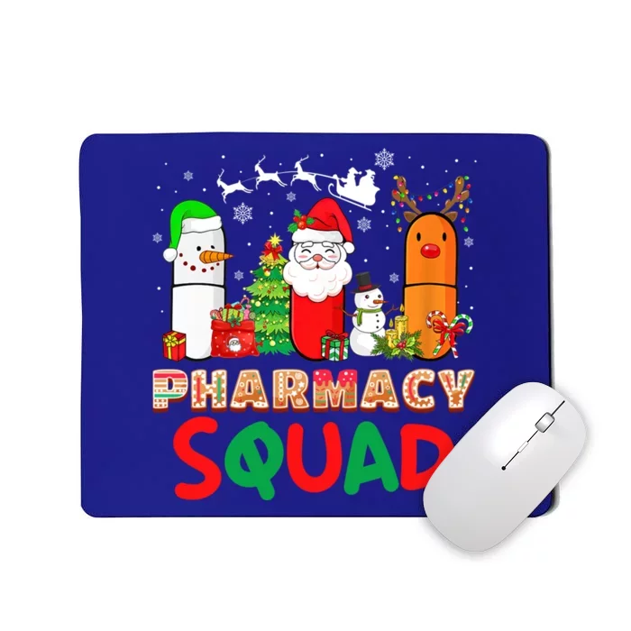 Funny Pills Christmas Lights Pharmacy Crew Reindeer Santa Gift Mousepad