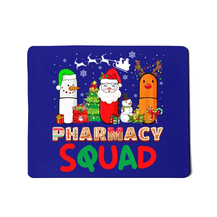 Funny Pills Christmas Lights Pharmacy Crew Reindeer Santa Gift Mousepad