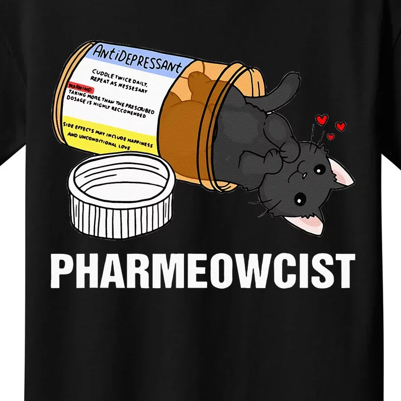 Funny Pharmacist Cat Pharmacy Cute Cat For Cat Lovers Kids T-Shirt