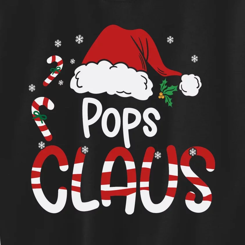 Funny Pops Claus Christmas Pajamas Santa Hat Costume Kids Sweatshirt