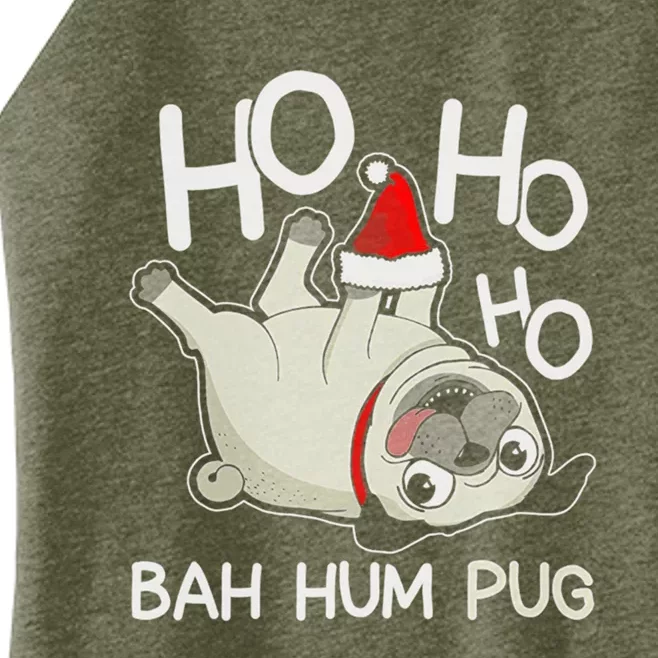 Funny Pug Christmas Pug Gift Women’s Perfect Tri Rocker Tank