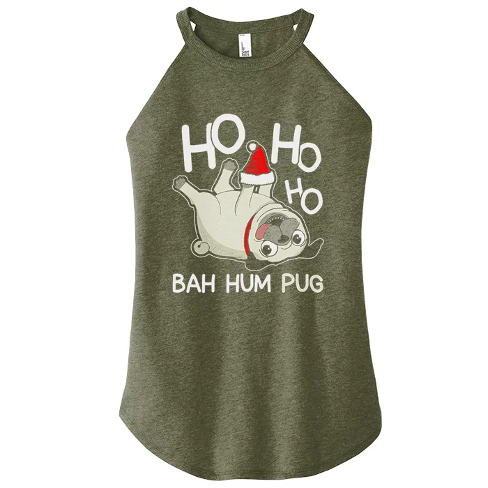 Funny Pug Christmas Pug Gift Women’s Perfect Tri Rocker Tank