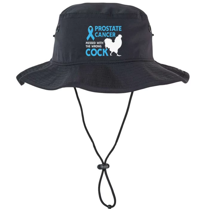 Funny Prostate Cancer Messed With The Wrong Cock Cancer Awareness Legacy Cool Fit Booney Bucket Hat