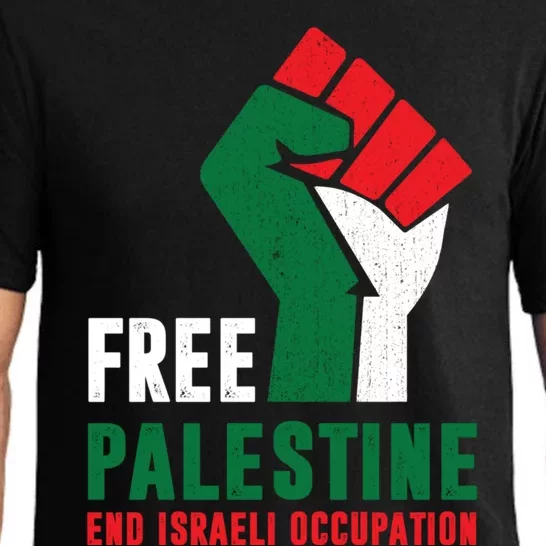 Free Palestine Cool Gift Gaza Freedom End Israeli Occupation Cute Gift Pajama Set