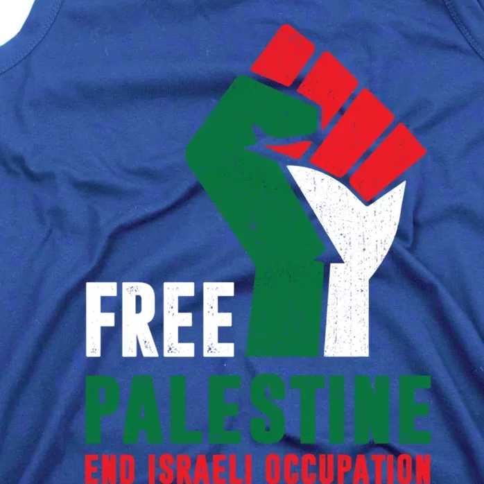 Free Palestine Cool Gift Gaza Freedom End Israeli Occupation Cute Gift Tank Top