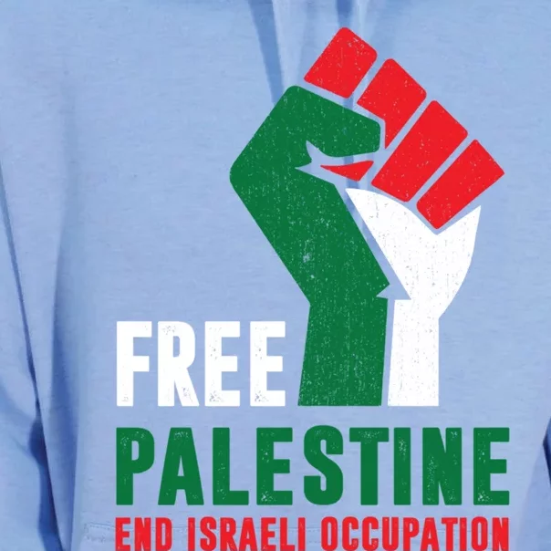 Free Palestine Cool Gift Gaza Freedom End Israeli Occupation Cute Gift Unisex Surf Hoodie