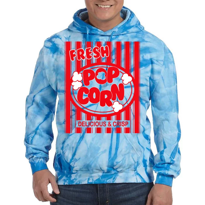 Fresh Popcorn Costume For Halloween Tie Dye Hoodie