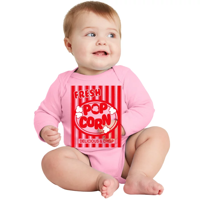 Fresh Popcorn Costume For Halloween Baby Long Sleeve Bodysuit