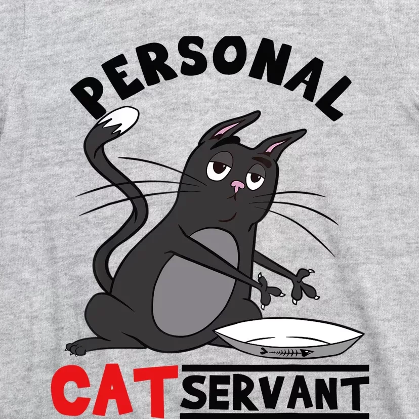 Funny Personal Cat Servant Funny black Cat mom cat dad gift T-Shirt