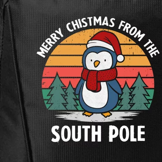 Funny Penguin Christmas Gift City Backpack