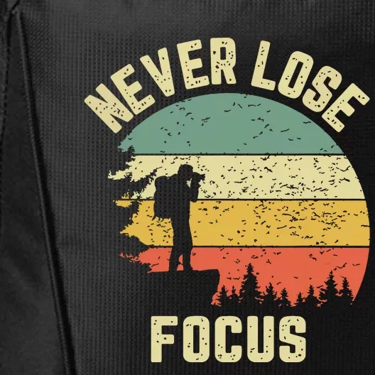 Funny Photographer Camera Never Lose Focus Photography City Backpack