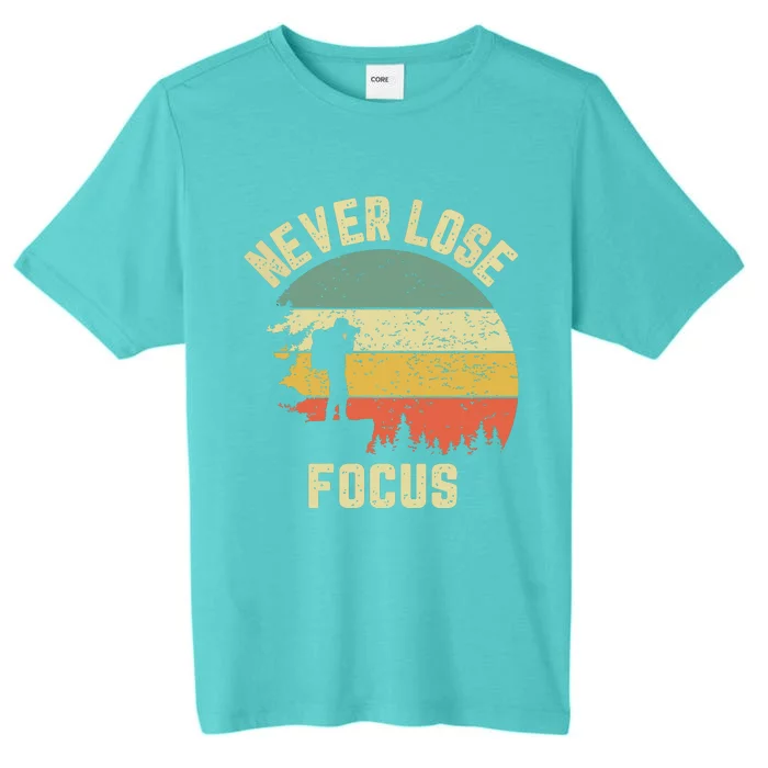 Funny Photographer Camera Never Lose Focus Photography ChromaSoft Performance T-Shirt