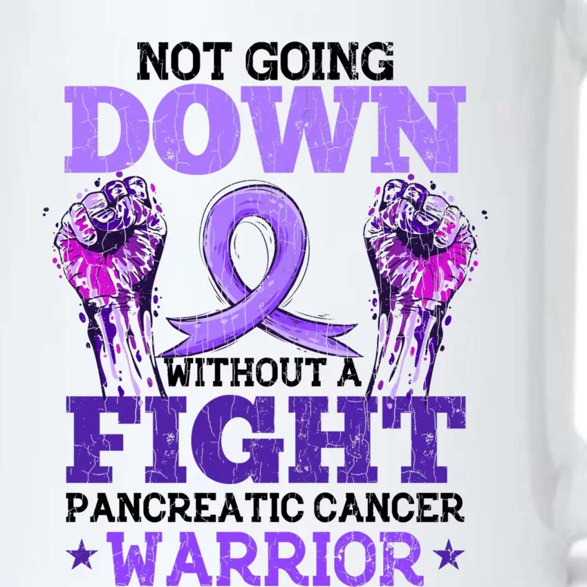 Fighting Pancreatic Cancer Warrior Awareness Purple Graphic Gift Black Color Changing Mug