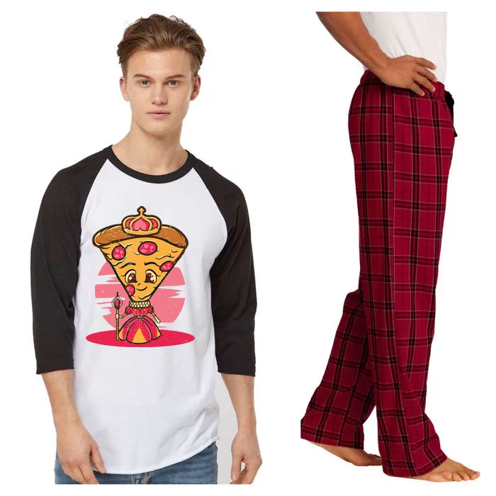 Funny Pizza Chef Pizza Queen Mum Pizza Pizza Gift Raglan Sleeve Pajama Set