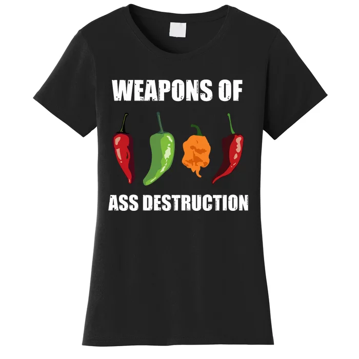 Funny Pepper Chili Head Spicy Hot Foods Gift Women's T-Shirt