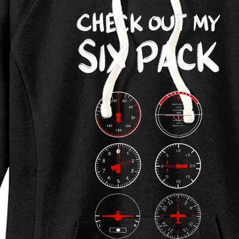 Funny Pilot Design For Aviation Airplane Pilot Women's Fleece Hoodie