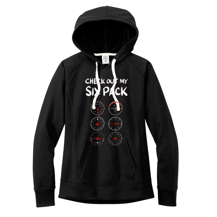 Funny Pilot Design For Aviation Airplane Pilot Women's Fleece Hoodie