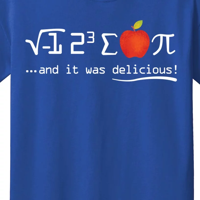 Funny Pi Day I Ate Some Apple Pie Math Geek Nerd Gift Kids T-Shirt