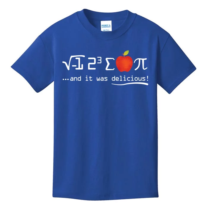 Funny Pi Day I Ate Some Apple Pie Math Geek Nerd Gift Kids T-Shirt