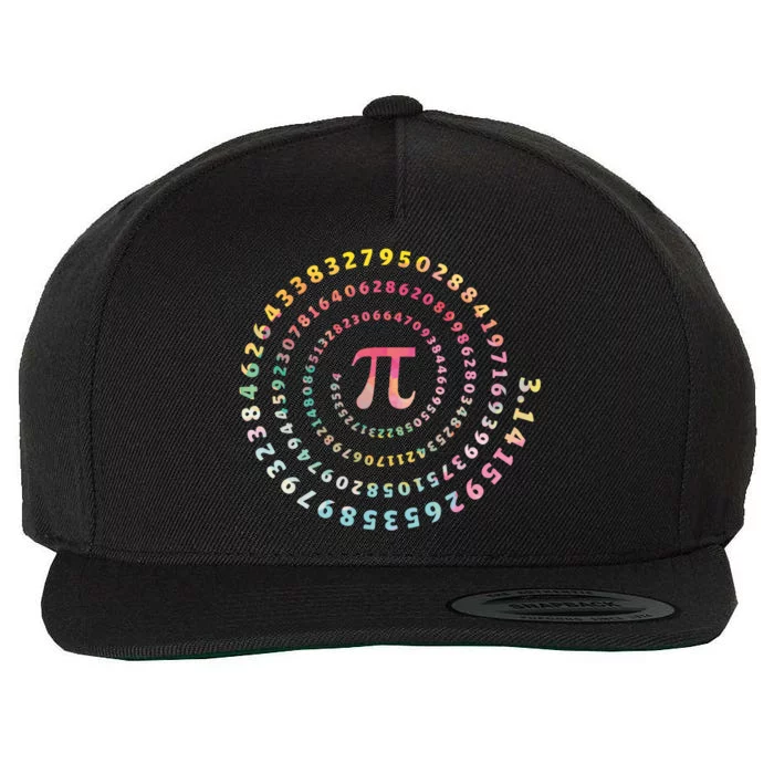 Funny Pi Day Math Lover Gift Wool Snapback Cap