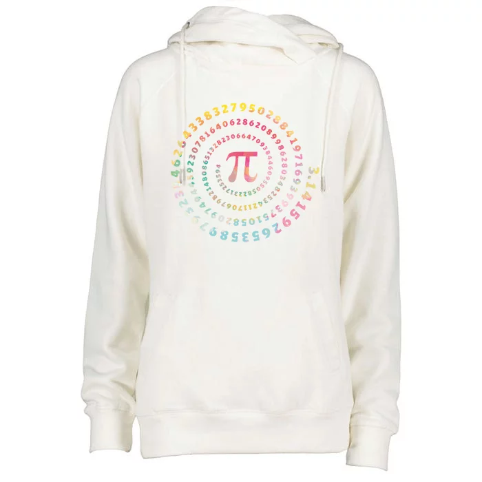 Funny Pi Day Math Lover Gift Womens Funnel Neck Pullover Hood