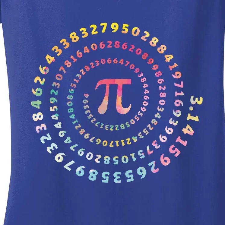 Funny Pi Day Math Lover Gift Women's V-Neck T-Shirt