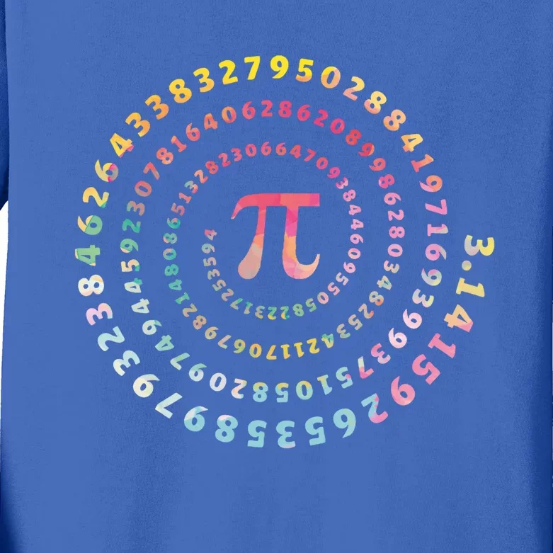 Funny Pi Day Math Lover Gift Kids Long Sleeve Shirt