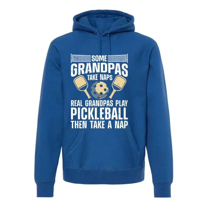 Funny Pickleball Design Grandpa Pickleball Player Gift Premium Hoodie