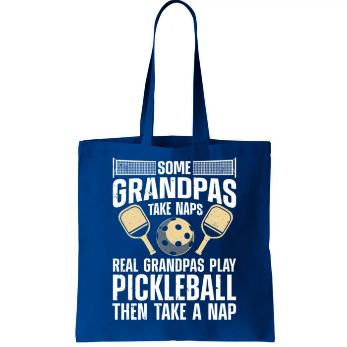 Funny Pickleball Design Grandpa Pickleball Player Gift Tote Bag