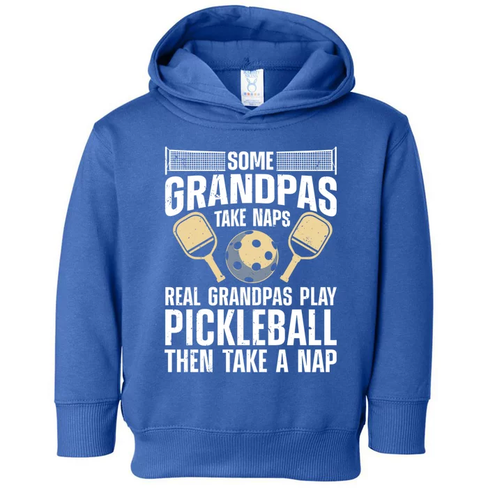 Funny Pickleball Design Grandpa Pickleball Player Gift Toddler Hoodie