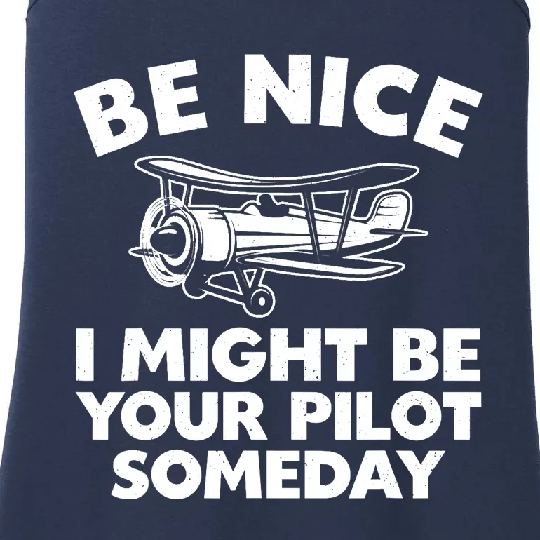 Funny Pilot Design For Aviation Airplane Pilot Ladies Essential Tank