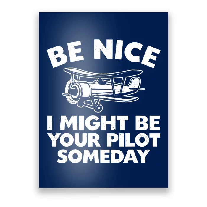 Funny Pilot Design For Aviation Airplane Pilot Poster