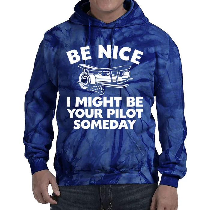 Funny Pilot Design For Aviation Airplane Pilot Tie Dye Hoodie