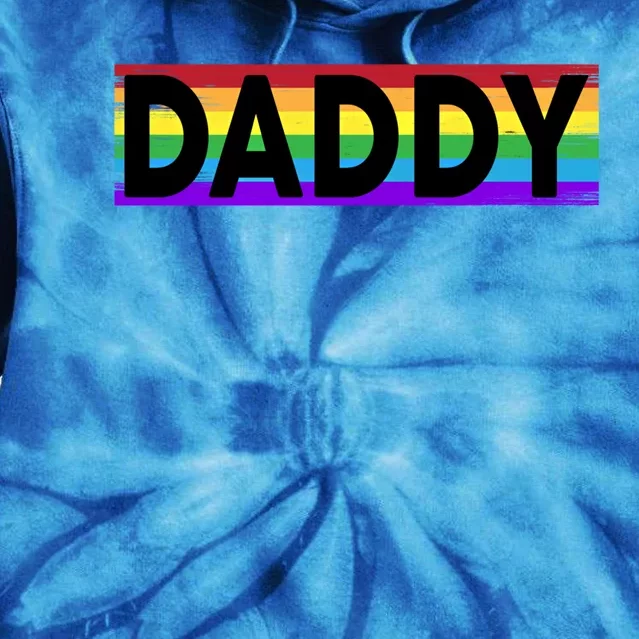 Funny Pride Daddy Gift Proud Gay Lesbian Lgbt Gift Father's Day Gift Tie Dye Hoodie