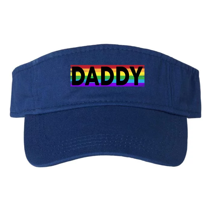 Funny Pride Daddy Gift Proud Gay Lesbian Lgbt Gift Father's Day Gift Valucap Bio-Washed Visor